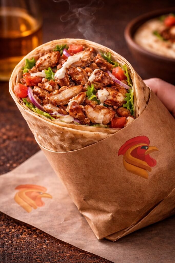 Chicken shawarma sandwich